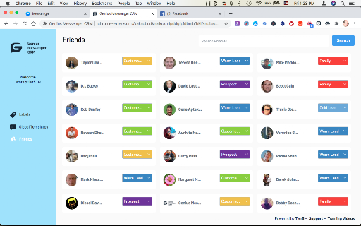 Genius Messenger CRM screenshot