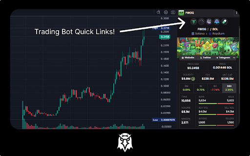 DEX Screener Utilities - Rug Filter, Bot Links & more! - dexscreener.com screenshot