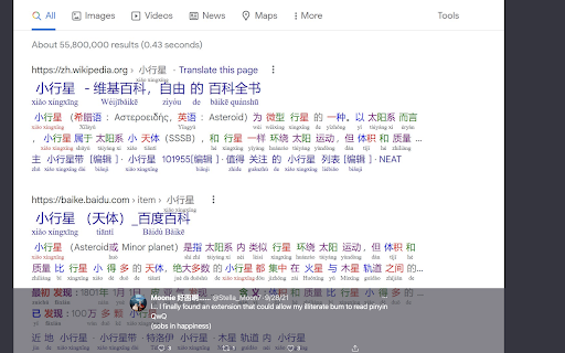CWS: Chinese Dictionary + Pinyin Annotator screenshot