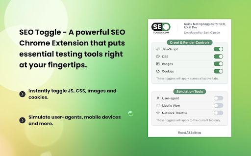 SEO Toggle - An SEO Testing Extension screenshot