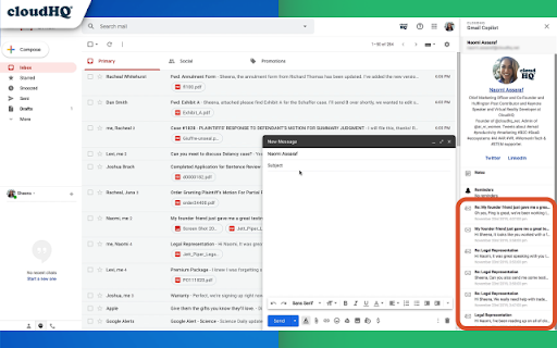 Copilot for Gmail™ by cloudHQ screenshot