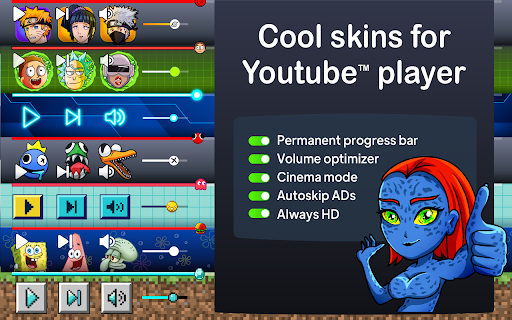 Skins for YouTube player screenshot