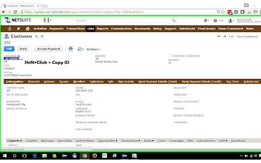 NetSuite: Show Field IDs screenshot