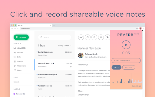 Reverb Record - Share Your Voice screenshot