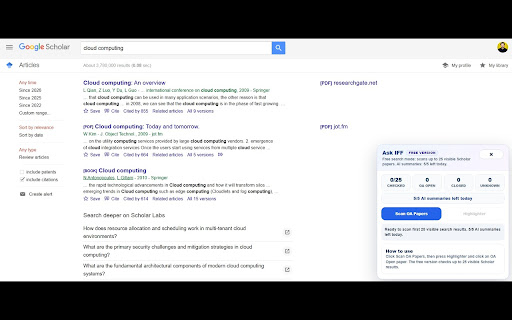 Impact Factor Finder screenshot