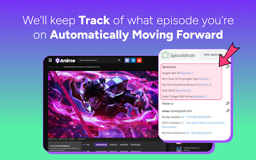 EpisodeBrain: Anime & TV Show Tracker screenshot