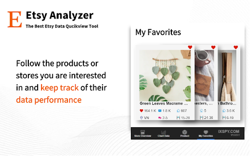 Etsy Analyzer screenshot