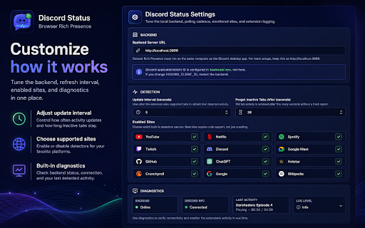 Discord Status screenshot