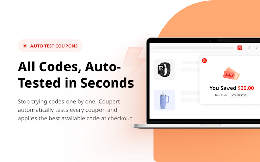 Coupert - Automatic Coupon Finder & Cashback screenshot