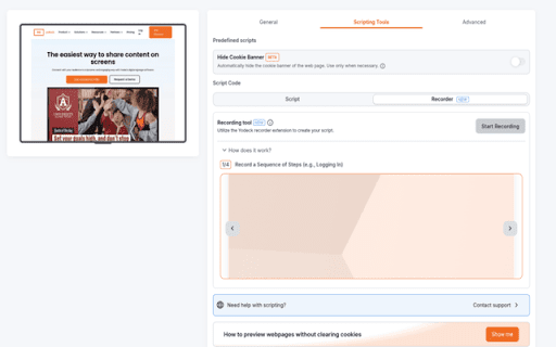 Yodeck Record Extension screenshot