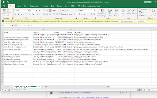 SERP Scraper Tool – Extract Emails, Websites & Phone Numbers screenshot