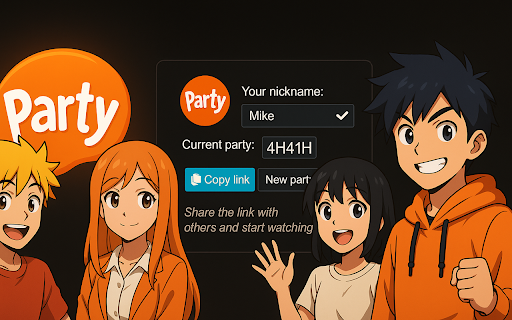 Crunchyroll Party: watch together and chat screenshot