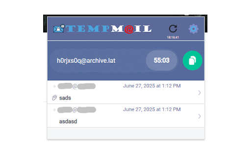 Temp Mail - Disposable Temporary Email screenshot