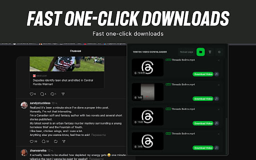 Tentek Video Downloader screenshot