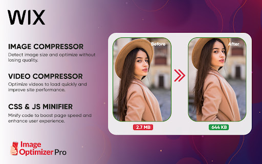 Wix Image Optimizer Pro screenshot