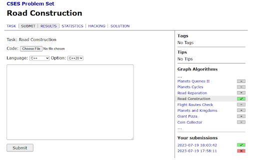 CSES Helper screenshot