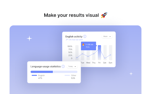 Track English Progress: how you use languages screenshot