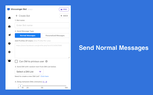 Messenger Bot - Automate Message Sender screenshot