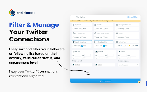 Twitter (X) Mass Blocker screenshot