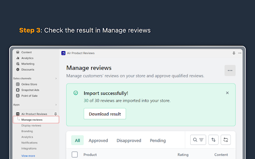 Air Reviews - Amazon Reviews Import screenshot