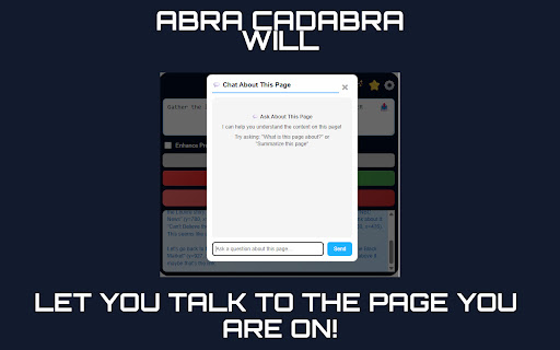 Abra Cadabra - AI Browser Control Agent screenshot