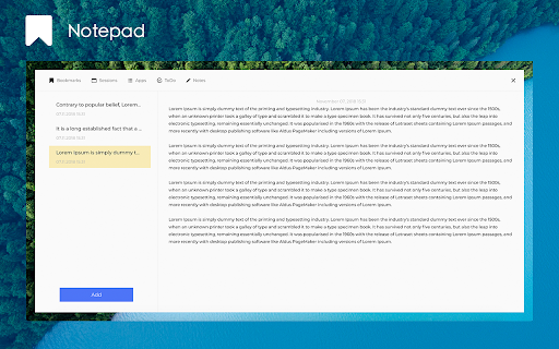Infinite Dashboard - New Tab like no other screenshot