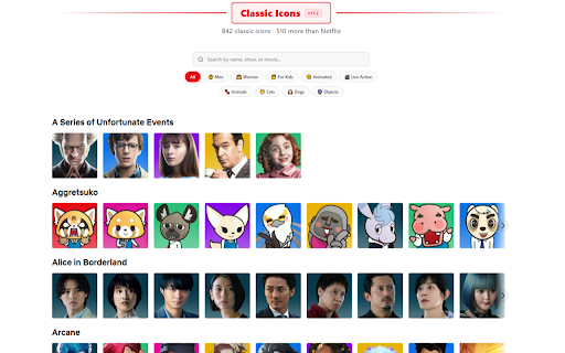 Netflix - Restore Retired Profile Icons screenshot