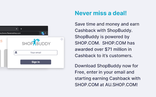 ShopBuddy for Australia: Cash Back Shopping screenshot