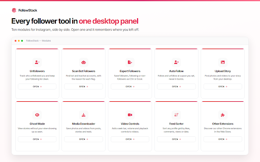 FollowStack – Social Tools for Desktop screenshot