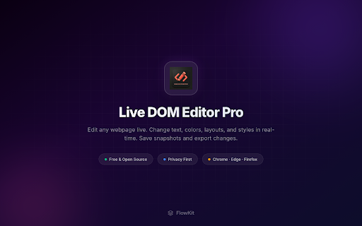 Live DOM Editor Pro screenshot