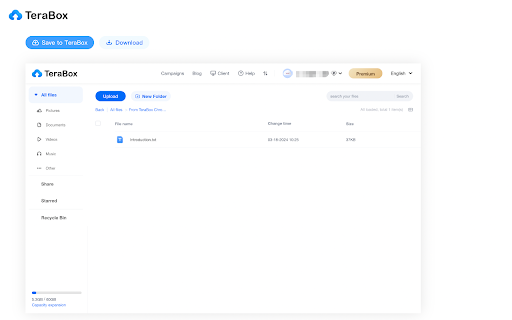 TeraBox Download Assistant screenshot