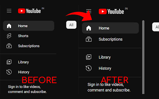 Remove YouTube Shorts screenshot