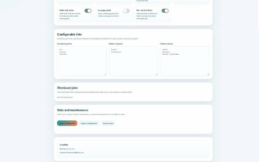 LINKEDIN JOBS Cleaner screenshot