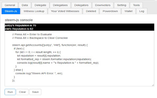 Steem Tools screenshot