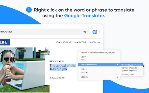 Translator - Select to Translate screenshot