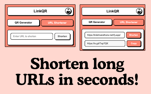 LinkQR - ShortURL & QR Code Generator screenshot
