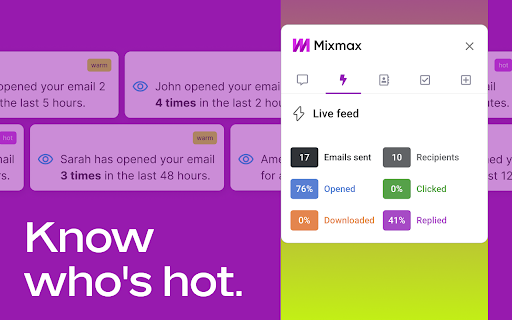 Mixmax: AI-Powered Sales Engagement, Email Tracking and Meeting Scheduling screenshot