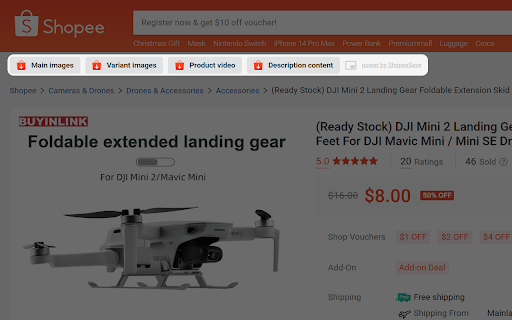 Shopee Save - Download Product Images & Video screenshot