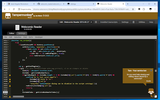 Tampermonkey screenshot