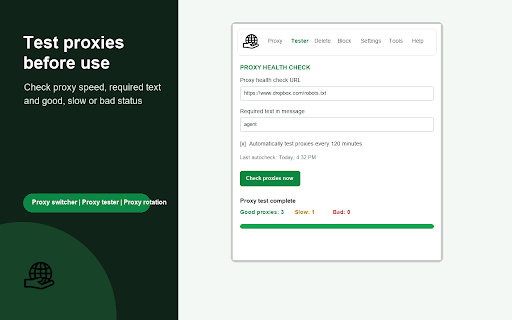 BP Proxy Switcher screenshot