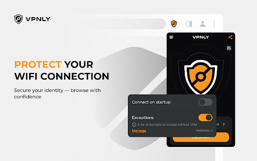 Free VPN & Proxy For Chrome - VPNLY screenshot