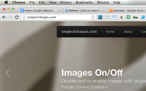 Images ON/OFF screenshot