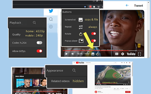 'Improve YouTube!' 🎧 (for YouTube & Videos) screenshot