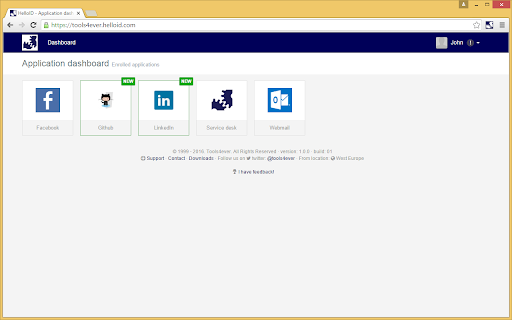 HelloID Extension screenshot