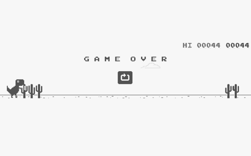 Dino game screenshot