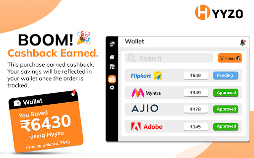 Hyyzo: Cashback on Every Purchase screenshot