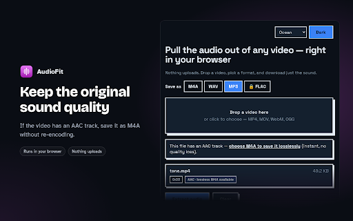 Extract Audio from Video to MP3 | AudioFit screenshot