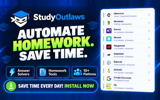 Study Outlaws – Homework & Answer Tools screenshot