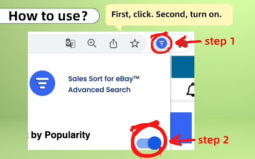 Sales Sort for eBay™ Advanced Search screenshot