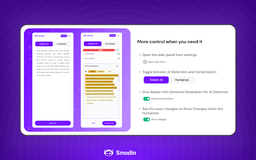 Smodin - Detect AI, Humanize Instantly—Anywhere You Write. screenshot
